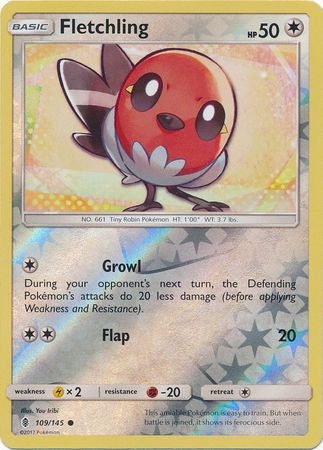 Fletchling - 109/145 - Common Reverse Holo