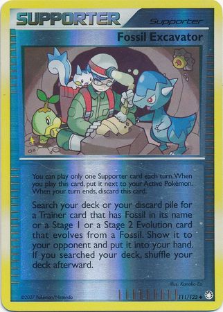 Fossil Excavator - 111/123 - Uncommon Reverse Holo