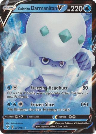 Galarian Darmanitan V - 36/185 - Ultra Rare