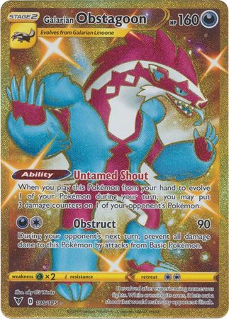 Galarian Obstagoon Secret Rare - 198/185 - Secret Rare