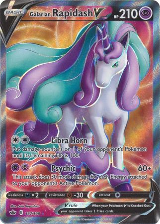 Galarian Rapidash V Full Art - 167/198 - Ultra Rare