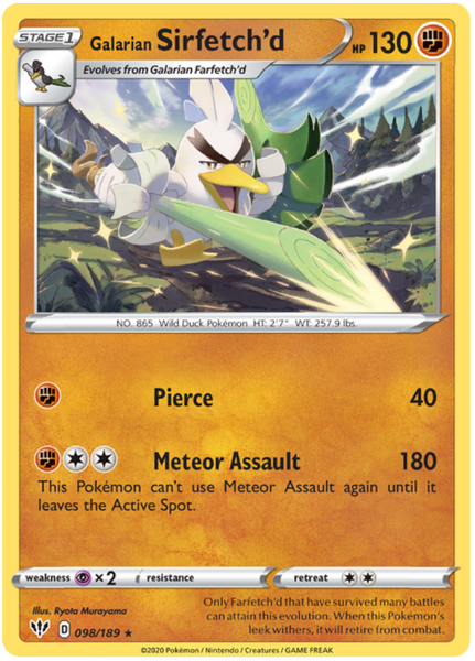 Galarian Sirfetch'd - 98/189 - Rare