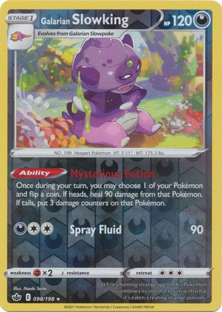 Galarian Slowking - 98/198 - Holo Rare Reverse Holo