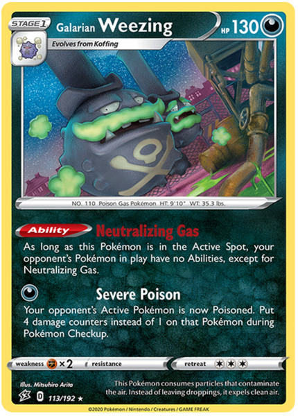 Galarian Weezing - 113/192 - Holo Rare