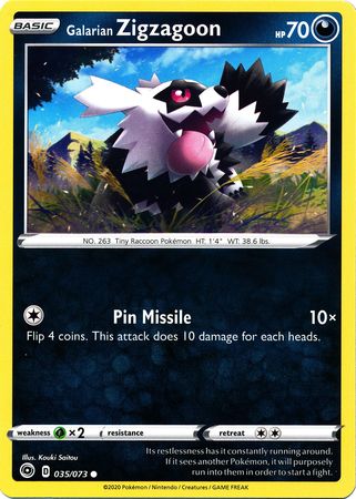 Galarian Zigzagoon - 35/73 - Common