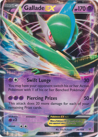 Gallade Ex - 34/108 - Ultra Rare