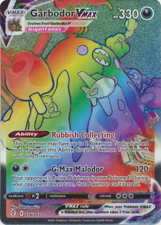 Garbodor VMAX Hyper Rare - 216/203 - Hyper Rare
