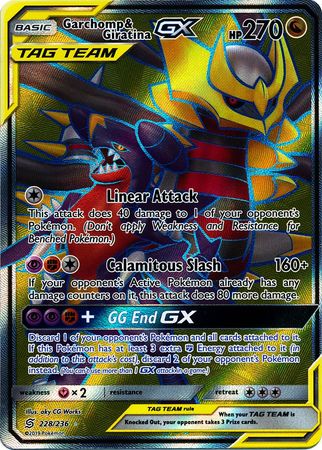 Garchomp & Giratina GX Full Art - 228/236 - Ultra Rare