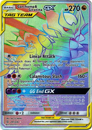 Garchomp & Giratina GX Hyper Rare - 247/236 - Hyper Rare
