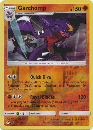 Garchomp - 62/131 - Holo Rare Reverse Holo