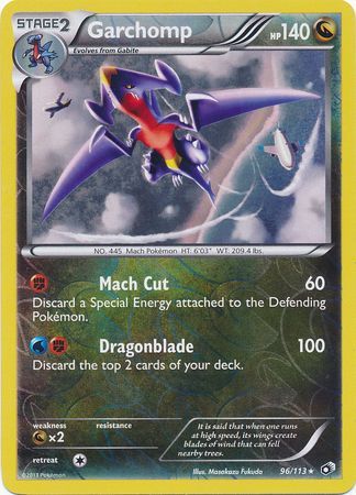 Garchomp - 96/113 - Holo Rare Reverse Holo
