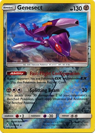Genesect - 127/214 - Rare Reverse Holo