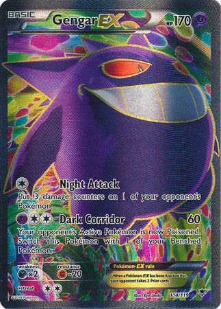 Gengar Ex Full Art - 114/119 - Ultra Rare