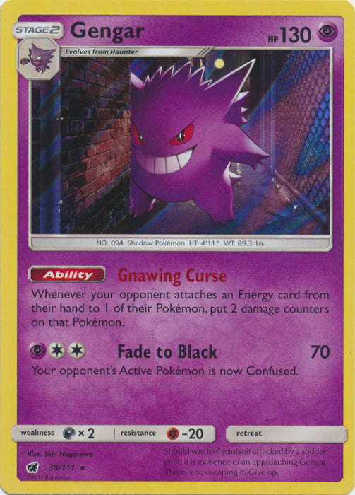 Gengar - 38/111 - Rare Non-holo
