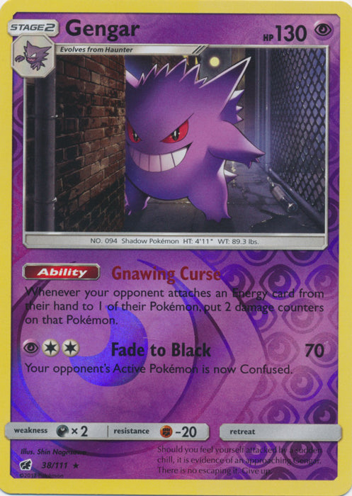 Gengar - 38/111 - Holo Rare Reverse Holo