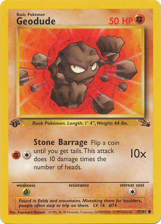 Geodude 1st Edition - 47/62 - Common