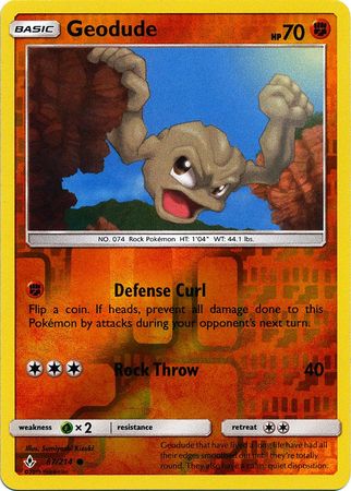 Geodude - 87/214 - Common Reverse Holo