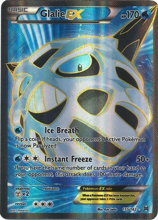 Glalie Ex Full Art - 155/162 - Ultra Rare