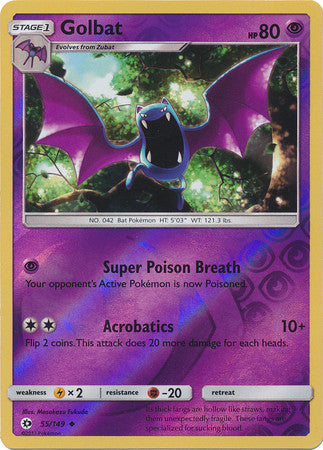 Golbat - 55/149 - Uncommon Reverse Holo