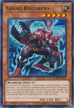 Gouki Riscorpio - COTD-EN011 - Rare 1st Edition