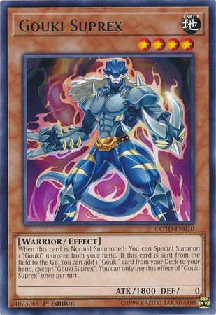 Gouki Suprex - COTD-EN010 - Rare 1st Edition