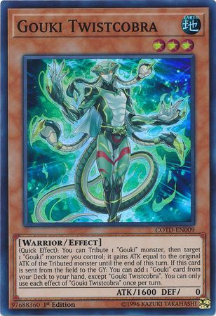 Gouki Twistcobra - COTD-EN009 - Super Rare 1st Edition