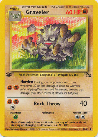 Graveler 1st Edition - 37/62 - Uncommon