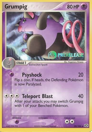 Grumpig Pre-Release - 29/106 - Uncommon