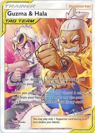 Guzma & Hala Full Art - 229/236 - Ultra Rare