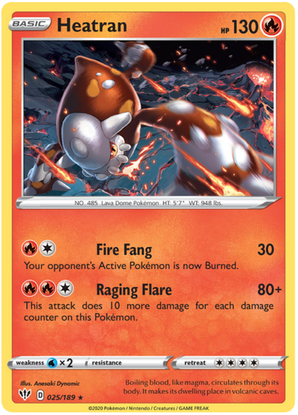 Heatran - 25/189 - Holo Rare