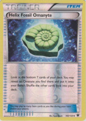 102/124 - Helix Fossil Omanyte - Uncommon Reverse Holo