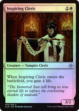 Inspiring Cleric - 16/279 - Uncommon FOIL