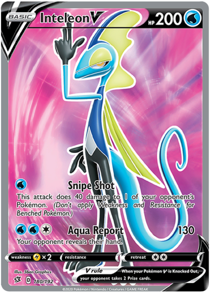 Inteleon V Full Art - 180/192 - Ultra Rare