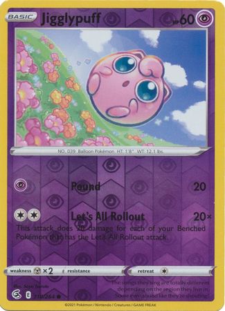 Jigglypuff - 110/264 - Common Reverse Holo