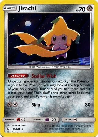 Jirachi - 99/181 - Rare non-holo Theme deck