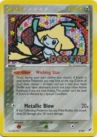 Jirachi - 9/107 - Holo Rare Reverse Holo - Played