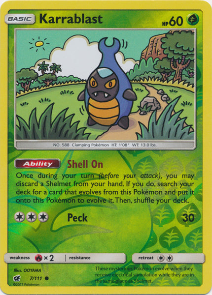 Karrablast - 7/111 - Common Reverse Holo