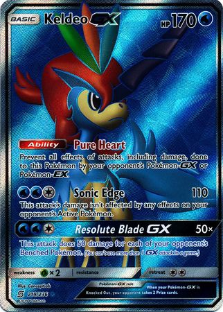 Keldeo GX Full Art - 219/236 - Ultra Rare