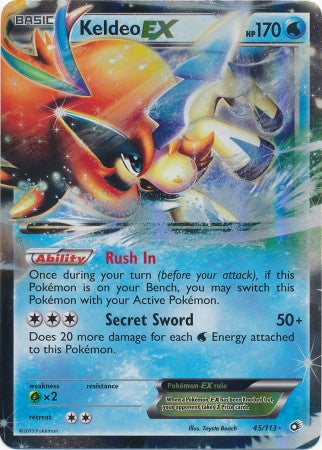 Keldeo EX - 45/113 - Ultra Rare