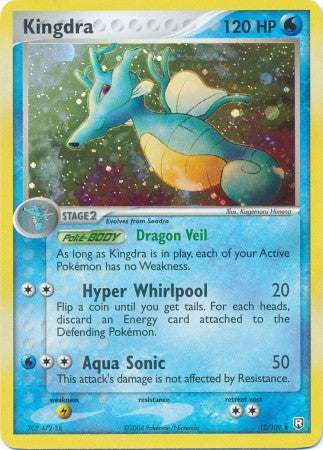 Kingdra - 12/109 - Holo Rare - Played
