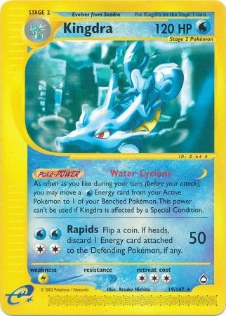 Kingdra - 19/147  - Rare - Heavily Played