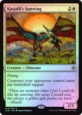 Kinjalli's Sunwing - 19/279 - Rare FOIL