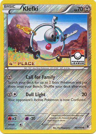 Klefki 4th Place - 66/119 - League Promo