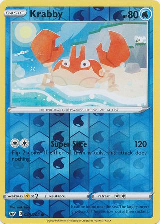 Krabby - 43/202 - Common Reverse Holo