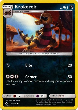 Krokorok - 115/214 - Uncommon Reverse Holo