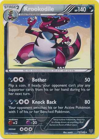 Krookodile - 71/146 - Rare Reverse Holo