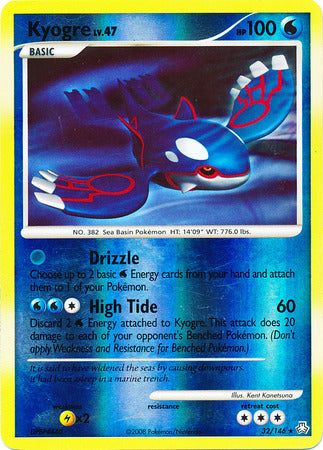 Kyogre - 32/146 - Rare Reverse Holo