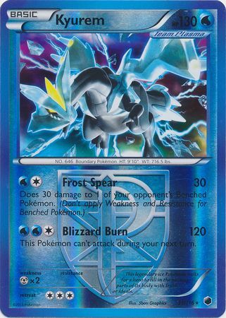 Kyurem - 31/116 - Holo Rare Reverse Holo