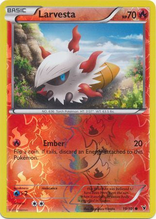 Larvesta - 19/101 - Common Reverse Holo