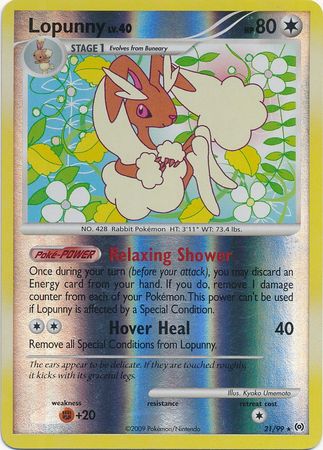 Lopunny - 21/99 - Rare Reverse Holo